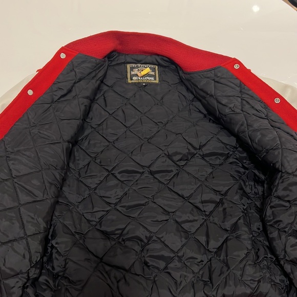 Vintage, VARSITY LETTERMAN JACKET, wool/leather.  Made in the USA - Picture 8 of 13